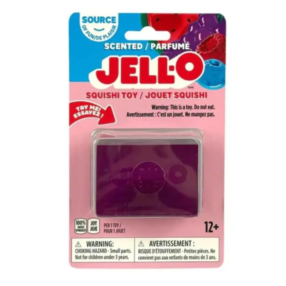 JELL-O Brand Stretchy Squishy toy Fidget Squeeze Purple Viral tiktok
